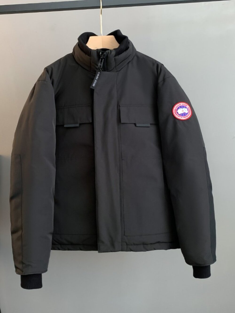 Black Canada Goose-Inspired Men’s Puffer Jacket